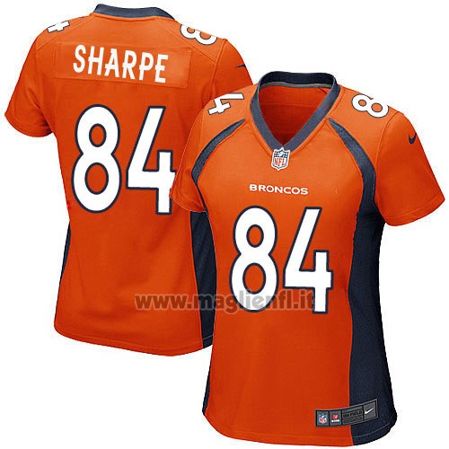 Maglia NFL Game Donna Denver Broncos Sharpe Arancione